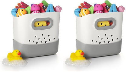 OXO Tot Stand Up Bath Toy Storage – Gray,(Pack of 2)