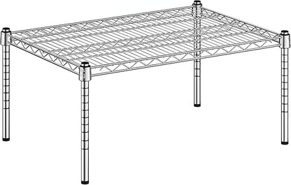 21" x 30" x 14" Chrome Wire Storage Shelf, Dunnage Rack, Commercial 1 Tier Small Shelf