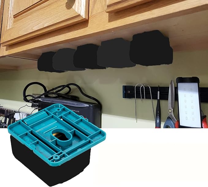 Battery Mount Holder Work for Makita 18V Batteries, Wall Mounts Hanger Fit for BL1860 BL1850 BL1840 BL1830, Organize Garage/Workshop/Work Truck(10 Pack,w/20 Screws, No Battery)