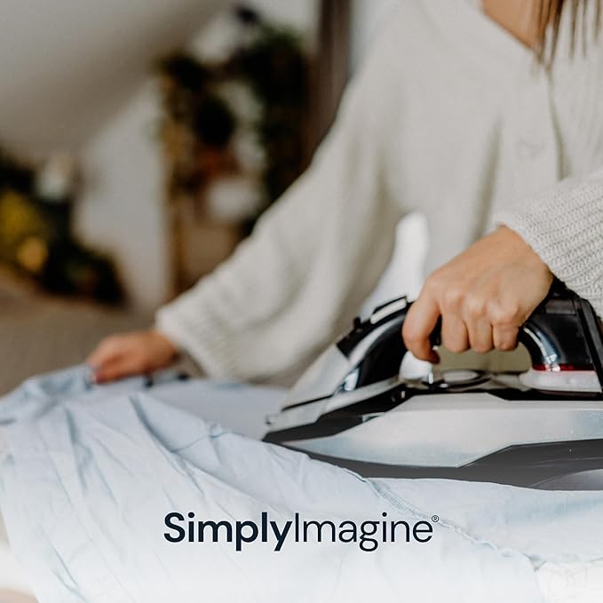 Flexible Iron Cord Holder - Metal, Tabletop Mount - Tangle-Free Pressing & Ironing Board Cord Holder - Universal Fit & Steam Compatibility