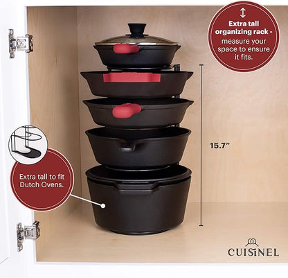 Cuisinel POTS AND PANS ORGANIZER - 15AND34F HEAVY DUTY SKILLET RACK - 2 PACK - KITCHEN C