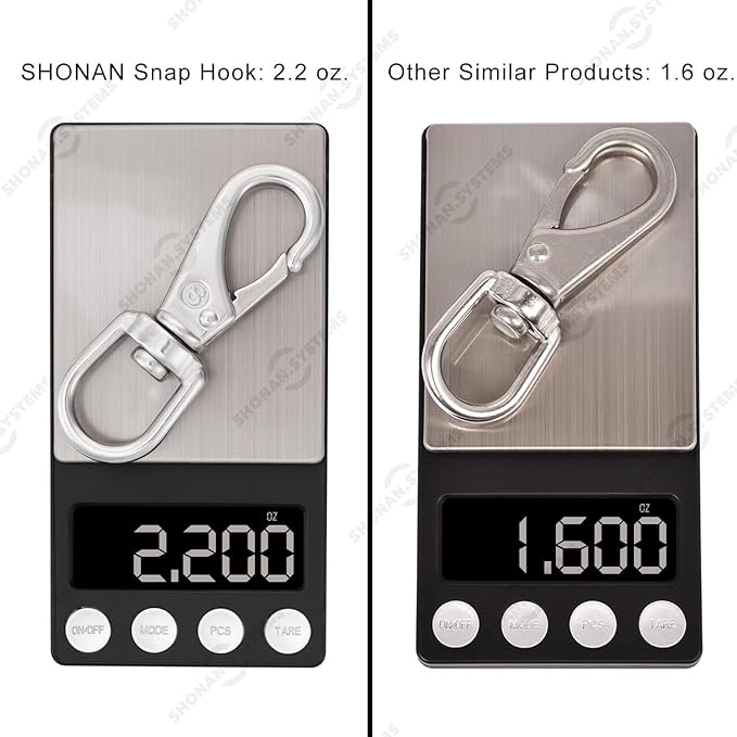SHONAN 3.5 Inch Stainless Steel Flag Clips for Flagpole Rope- 4 Pack Diving Clips Flag Pole Clips, Swivel Snap Hooks for Dog leashes, Keychains, Boat Ropes, Bird Feeders