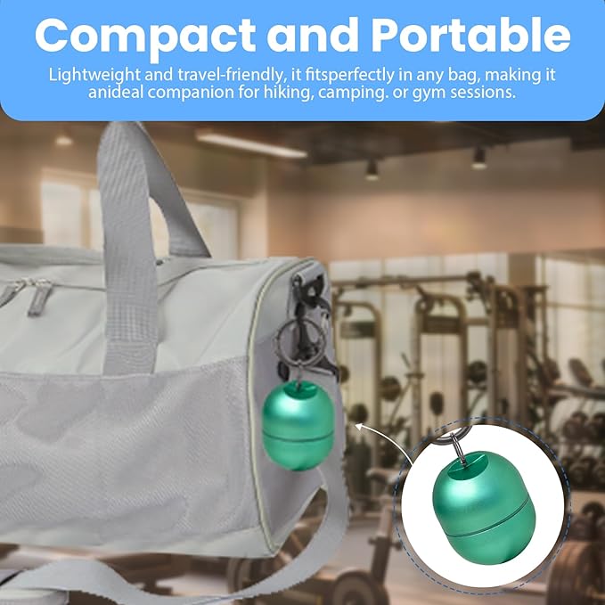 Jewelry Storage Box Case Gym Storage Jewelry Storage Box Case, Ring Organizer Container with Protective Sponge,Jewelry Care Protective Ring Holder with Keychain (1-Tier Green)
