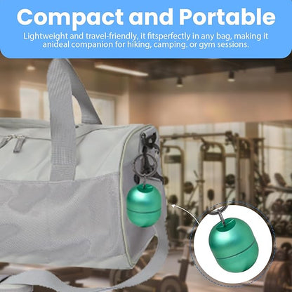 Jewelry Storage Box Case Gym Storage Jewelry Storage Box Case, Ring Organizer Container with Protective Sponge,Jewelry Care Protective Ring Holder with Keychain (1-Tier Green)