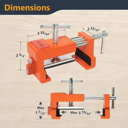 POWERTEC Cabinet Face Frame Clamps (2 Pack) - Cabinet Installation Tool with Drill Guide, Precise Alignment & Secure Hold (72126)