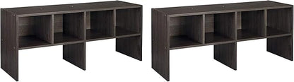 ClosetMaid 508200 Heavy Duty Shelf Organizer with Shoe Rack and Cube Storage, Espresso (2 Pack)