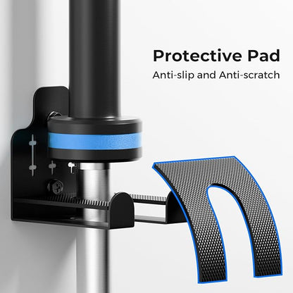 Barbell Wall Holder,Olympic Hanger,Garage Gym Bar Wall Rack,Vertical Barbell Mount Rack,Space Saving Commercial or Home Gym Accessory,Holds Under 33mm Bar Size