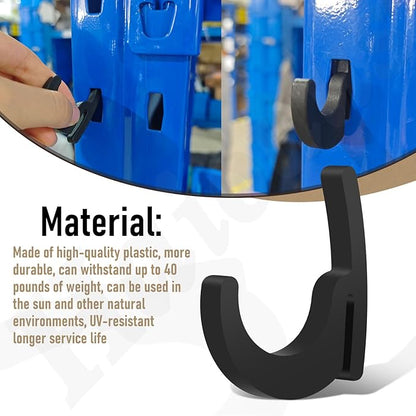 Universal Hooks - 7 x L/7 x J/7 x Pcs Long J Hook, Approximately 40 lbs. Capacity Compatible with Garage Shelving & Industrial Storage Racks and Other with Keyhole Slots