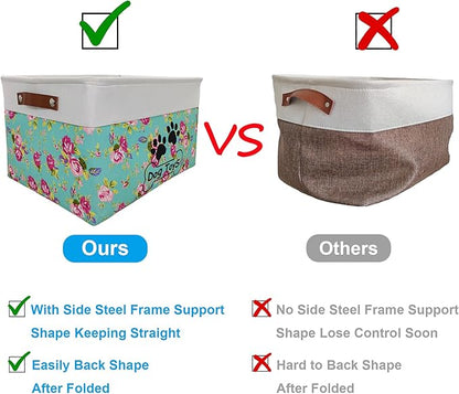 Large Collapsible Dog Toy Box for Pet Toys & Accessories