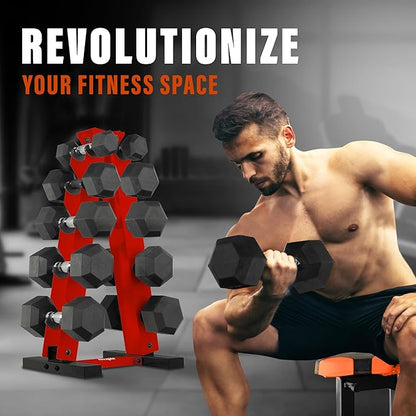 YES4ALL Dumbbell Rack Stand Only, 5 Tier A Frame Weight Rack for Dumbbells