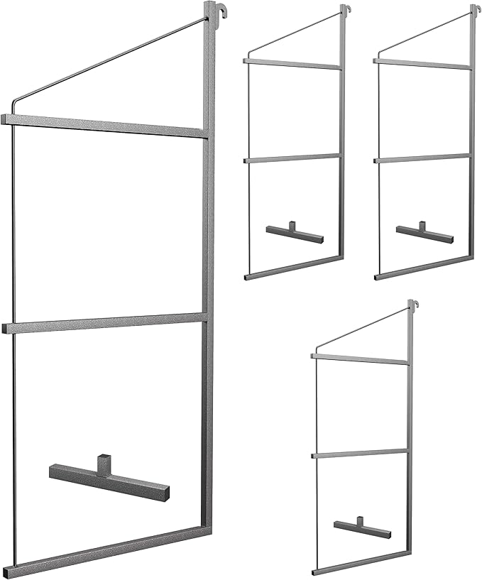 XL Heavy Duty Shipping Container Shelving, 4 Pack Shipping Container Accessories, Pre Welded Storage Container Shelves, Conex Compatible Shipping Container Brackets (24" Shelves (Pack 4))
