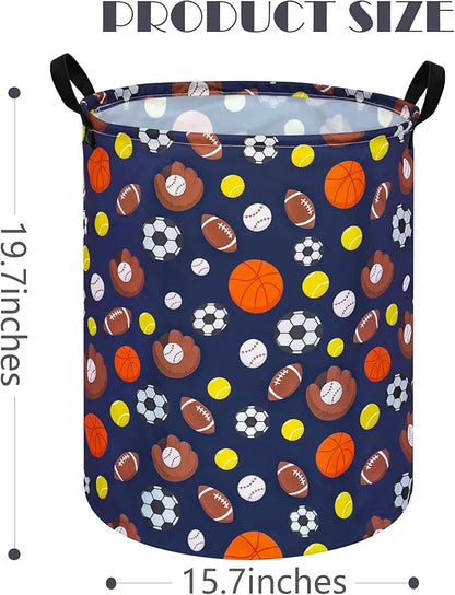 Kids Hamper Storage Bins Organizer Toy Box Laundry Basket Large Canvas Collapsible Chest for Home/Dorm/Kitchen/Pet/Office/Closet/Shelf/Gift Baskets