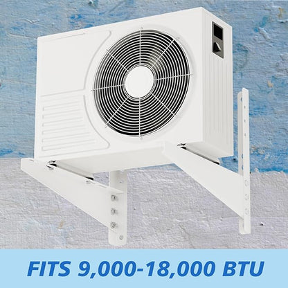 Outdoor Mini Split Wall Mounting Bracket for 9,000-18,000 BTU Air Conditioner, Heavy Duty AC Support Bracket for Outside, Holds Up to 330lbs