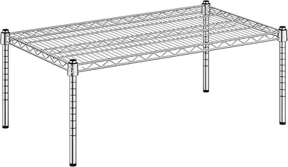 21" x 36" x 14" Chrome Wire Storage Shelf, Dunnage Rack, Commercial 1 Tier Small Shelf