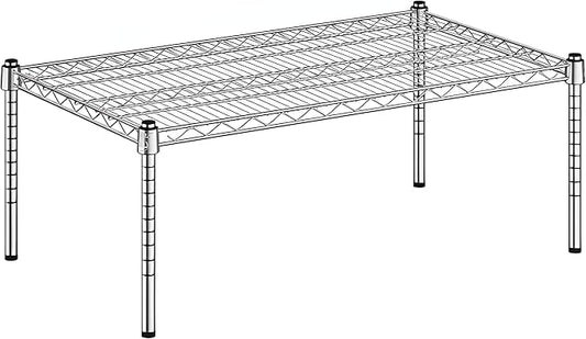 21" x 36" x 14" Chrome Wire Storage Shelf, Dunnage Rack, Commercial 1 Tier Small Shelf