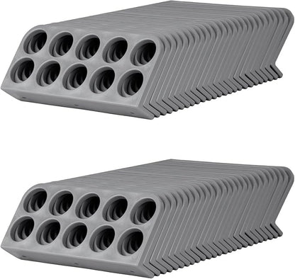 50Pack Cable Chase Wire Bracket,Cable Chase Bracket Support Organizer for NMB,Wire Stackers Keep Electrical Cord Tidy Clean&Save Time Space Labor,1" with 10-Hole Design