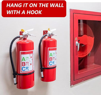 Fire Extinguisher Mounts & Brackets, 8 Pack Fire Extinguisher Brackets and Holders,Wall Hook Holder Hanger for 10 Lb Extinguishers with Screws