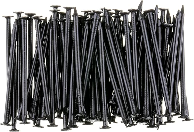 Mr. Pen- Nail Assortment Kit, 600 Pcs, 4 Sizes, Black, Small Nails, Nails for Hanging Pictures, Finishing Nails, Wall Nails for Hanging, Pin Nails, Hardware Nails, Assorted Nails, Galvanized Nails