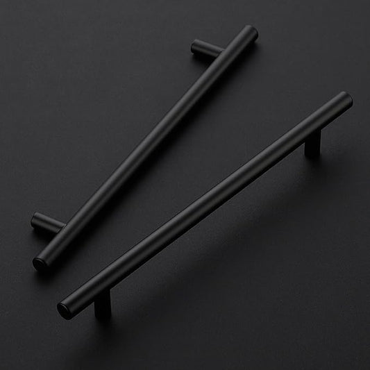 JOY DECOR 60 Pack 10 Inch Cabinet Pulls Kitchen Cabinet Handles with 7-1/2 Inch Hole Center Matte Black Cabinet Hardware Stainless Steel Kitchen Drawer Pulls for Cabinets Cupboard, 192mm Hole Centers