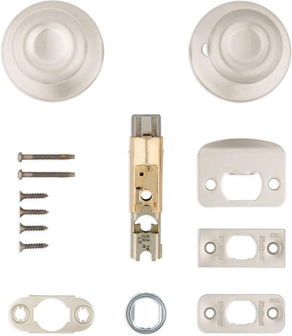 Kwikset 92001-565 Tylo Passage Hall/Closet Knob in Satin Nickel (Pack of 2)