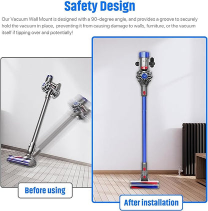 2 Pack Vacuum Wall Mount Holder, Durable Vacuum Wall Mount, Compatible with Shark IX141 IZ163H IZ361H IZ462H IZ483H IZ562H IZ682H, Ultracyclone CH901 CH951 V10 V11 V12 V15 Outsize Vacuum