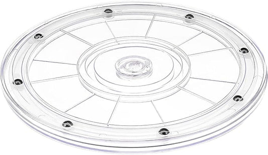8 inch Lazy Susan Turntable, Acrylic Lazy Susan for Spice Racks, Plastic Revolving Lazy Susan for Table top Storage Makeup Pantry