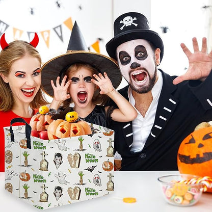 Halloween Ghost thriller basket,Empty Halloween basket,Horror and thriller decor,Trick or Treat Box for Boys and Girls,Horror decor(Scary Halloween)