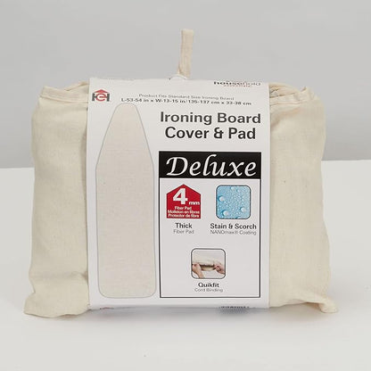 Household Essentials Deluxe Series Fiber Pad and Cover, Natural