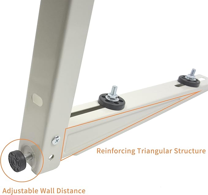 JEACENT Outdoor Wall Mounting Bracket for Ductless Mini Split Air Conditioner Heat Pump Systems, Universal, 7000-18000 Btu Condenser