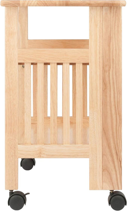 Winsome Mission 2-Shelf Wood Mobile Printer Stand, Brown (81628)