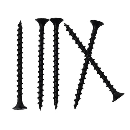 120pcs #6 × 2 inch High Hardness Drywall Screws, Black, Coarse Thread, Phillips Drive, Bugle Head, Black Wood Screws, Wood and More (2 in, 120)