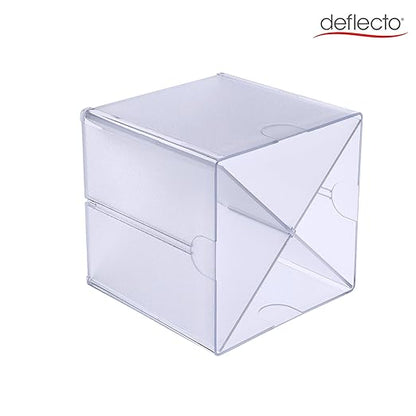 Deflecto Stackable Cube Organizer - X Divider, Clear (350201-AMZ)