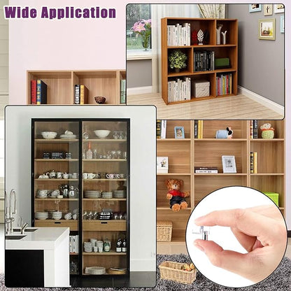 3 Millimeters or 1/8 Inch Shelf Support Peg，Support Cabinet Shelf Pins，Clear Plastic Replacement Peg Cabinet Shelf Supports Pins Shelf Holder Locking Pins (50 Pieces)