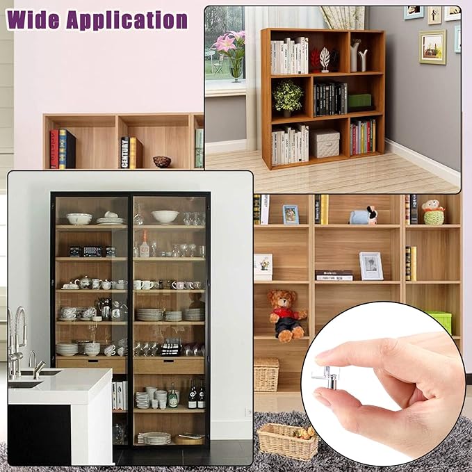 Clear Plastic Shelf Support Pegs - 5mm Cabinet Shelf Pins (50 Pieces)