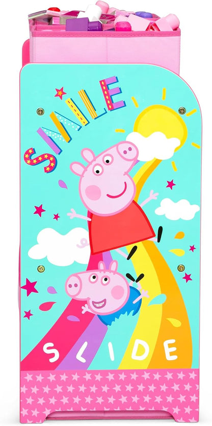 Delta Children - Peppa Pig Design & Store 6 Bin Toy Storage Organizer - Greenguard Gold Certified, Pink
