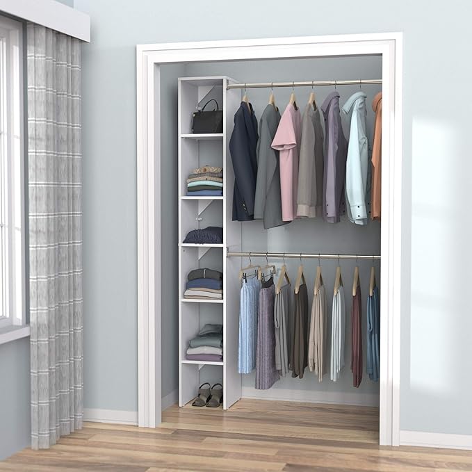 ClosetMaid 4867 SuiteSymphony 12-Inch Starter Tower Kit, Pure White