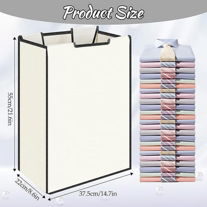 3 Pack Large Laundry Sorter Replacement Bags, Hamper Cart Removable Replacement, Laundry Storage Organizer-Replacement Bags, Beige, Square Shap