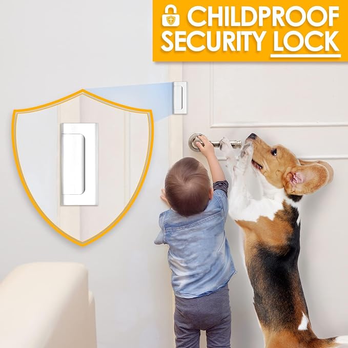 Home Security Door Lock Door Reinforcement Lock Door Locks for Kids Safety Flip Door Lock Latch Childproof Night Lock Door Security Front Door Child Safety Lock High Security Locks for Doors Inside