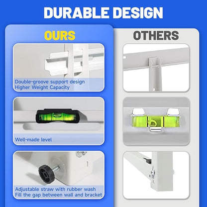 Mini Split Wall Mounting Bracket for Air Conditioner Heat Pump System Unit 9000-36000 BTU, Heavy Duty Foldable Support Bracket for for Ductless Mini Split, HVAC, Compressor