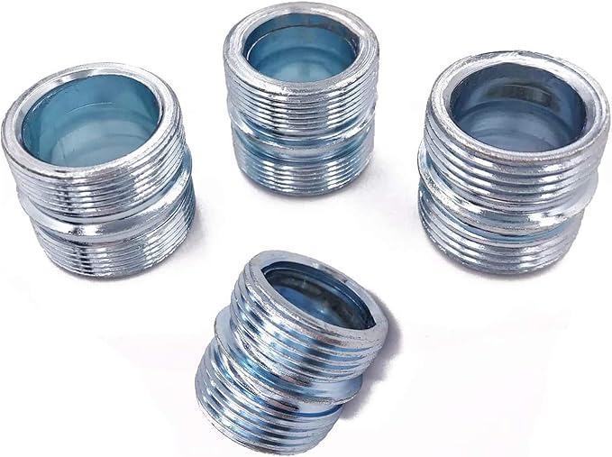 HOWDIA 1.2mm/ 0.047" Coarse Thread Connectors for 25.4mm/ 1" Outside Diameters Wire Shelving Poles with 23.0 mm Hole and 1.2 mm Wall Thickness, 4-Pack
