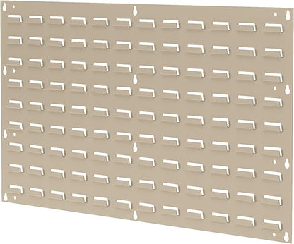 Akro-Mils 30636 Louvered Steel Wall Mount Panel Garage Organizer for Hanging AkroBin Storage Bins, 36-Inch W x 19-Inch H, Beige, 4 Pack