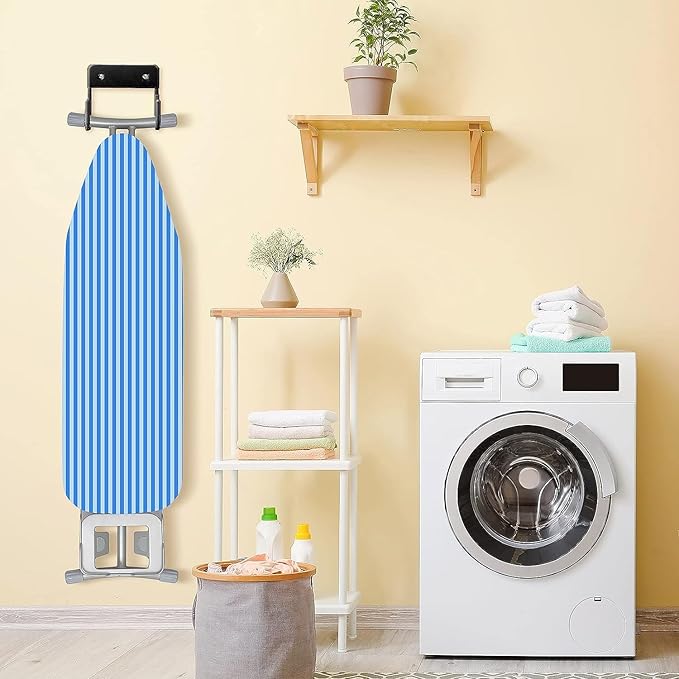 Ironing Board Wall Mount Ironing Board Hanger Wall Mount for Laundry Rooms, Black