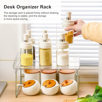 Laptop Stand, Portable Lap Desk Bed Table, Folding Table, Premium Stainless Steel Desk Organizer With PET Top, Elegant Rack for Office, Space-Saving Design