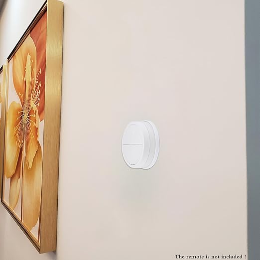 Ultra Slim Wall Holder for Philips Hue Light Switch Remote, UHOLDZU Aluminum Made Invisible Design Remote Control Holder for The Hue Dimmer Switch Wall Plate Replacement (for Tap Dial Switch, White)