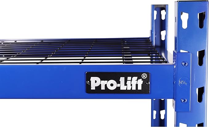 Pro-LifT Garage Storage Shelves - Heavy Duty 3-Tier Adjustable Metal Wire Shelving Units with 3000 lbs Total Capacity for Garage Basement Racking Organization - 48" H X 48" W X 24" D