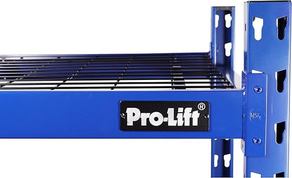 Pro-LifT Garage Storage Shelves - Heavy Duty 3-Tier Adjustable Metal Wire Shelving Units with 3000 lbs Total Capacity for Garage Basement Racking Organization - 48" H X 48" W X 24" D