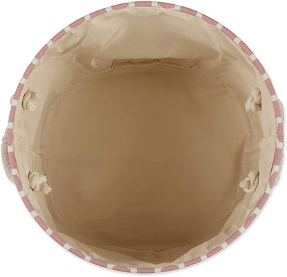 Bone Dry Pet Storage Collection Lattice Paw Print, Rose, Small Round