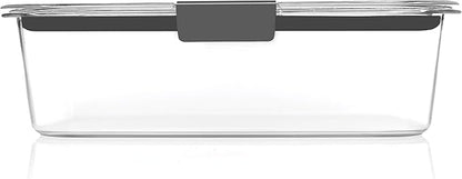 Rubbermaid Brilliance Food Storage Containers, Set of 5 (10 Pieces), BPA-Free, Leak-Proof, Clear