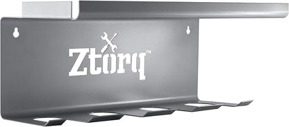 Ztorq Cordless Drill Tool Organizer - Drill holder storage wall mount shelf rack and charging station to optimize garage organization and power tool storage