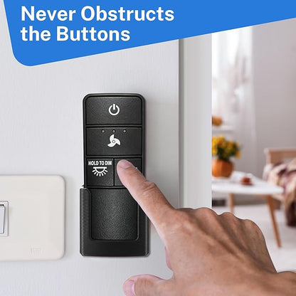 Saillong Ceiling Fan Remote Holder Wall Mount Compatible with Hampton Bay Ceiling Fan Remote Control Bracket Compatible with TX028C-S 98130 KUJCE10320/TR222A, 2AAZPHD3/HD3, 98130 KUJCE10318